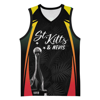 St Kitts and Nevis Cricket Custom Afro Basketball Jersey Go Patriots Go Champions LT7