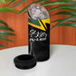 St Kitts and Nevis Cricket Custom Afro 4 in 1 Can Cooler Tumbler Go Patriots Go Champions - African Pride