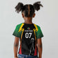 St Kitts and Nevis Cricket Custom Afro Kid T shirt Go Patriots Go Champions - African Pride