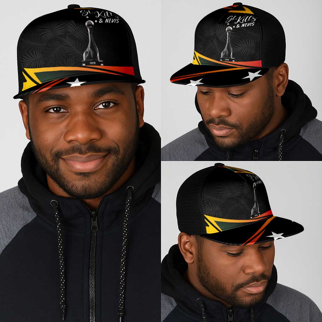St Kitts Nevis Cricket Mesh Trucker Cap Go Patriots Go Champions - African Pride