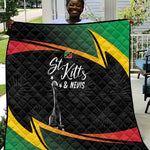St Kitts and Nevis Cricket Afro Quilt Go Patriots Go Champions - African Pride