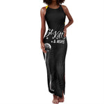 St Kitts and Nevis Cricket Custom Afro Tank Maxi Dress Go Patriots Go Champions - African Pride