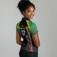 St Kitts and Nevis Cricket Custom Afro Women Polo Shirt Go Patriots Go Champions - African Pride