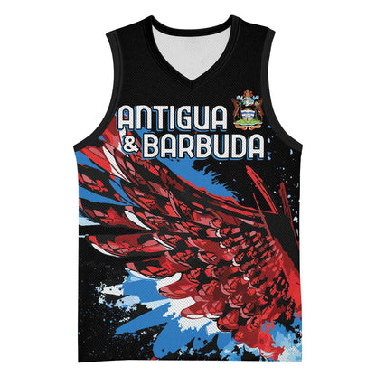 Afro-Antigua and Barbuda Cricket Custom Basketball Jersey Falcons Wings - Take Off LT7