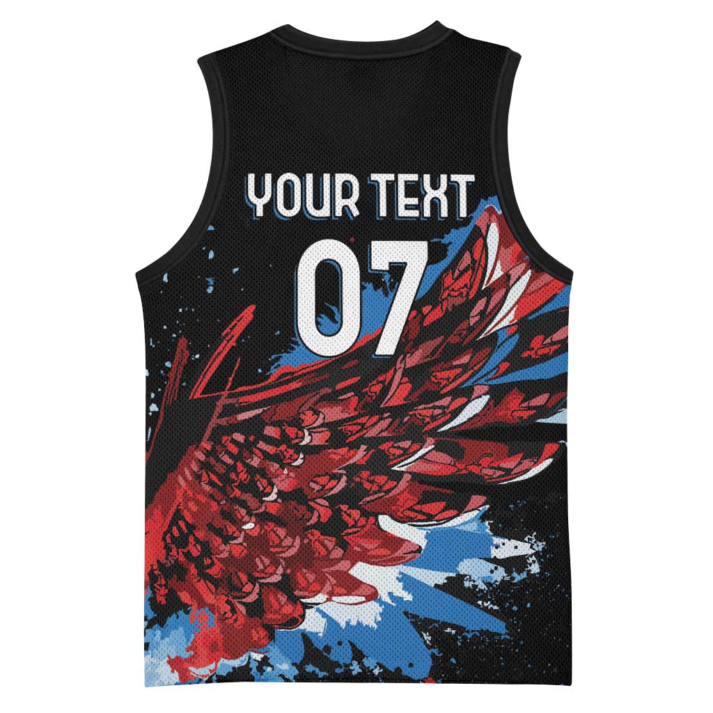 Afro-Antigua and Barbuda Cricket Custom Basketball Jersey Falcons Wings - Take Off LT7