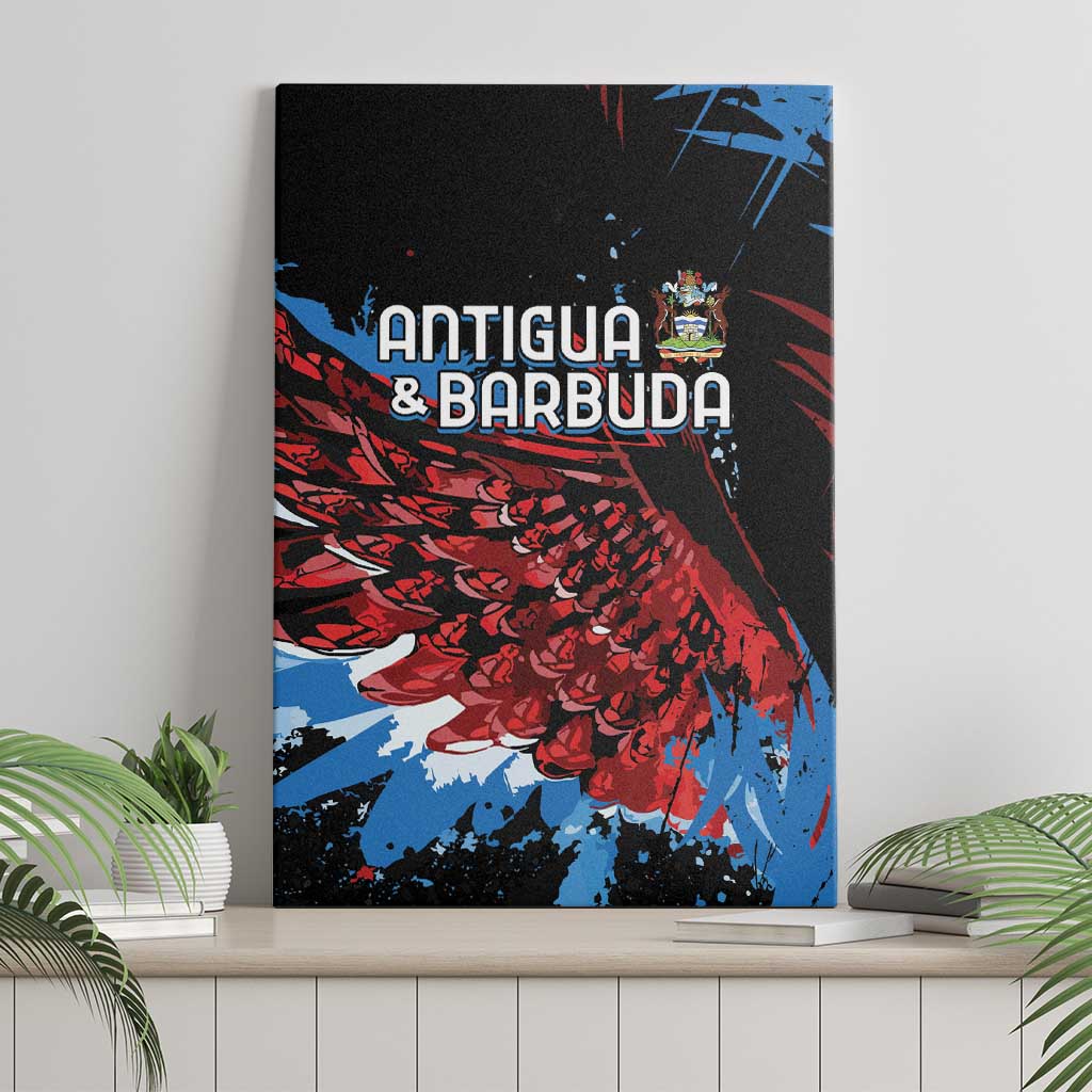 Afro-Antigua and Barbuda Cricket Canvas Wall Art Falcons Wings - Take Off - African Pride