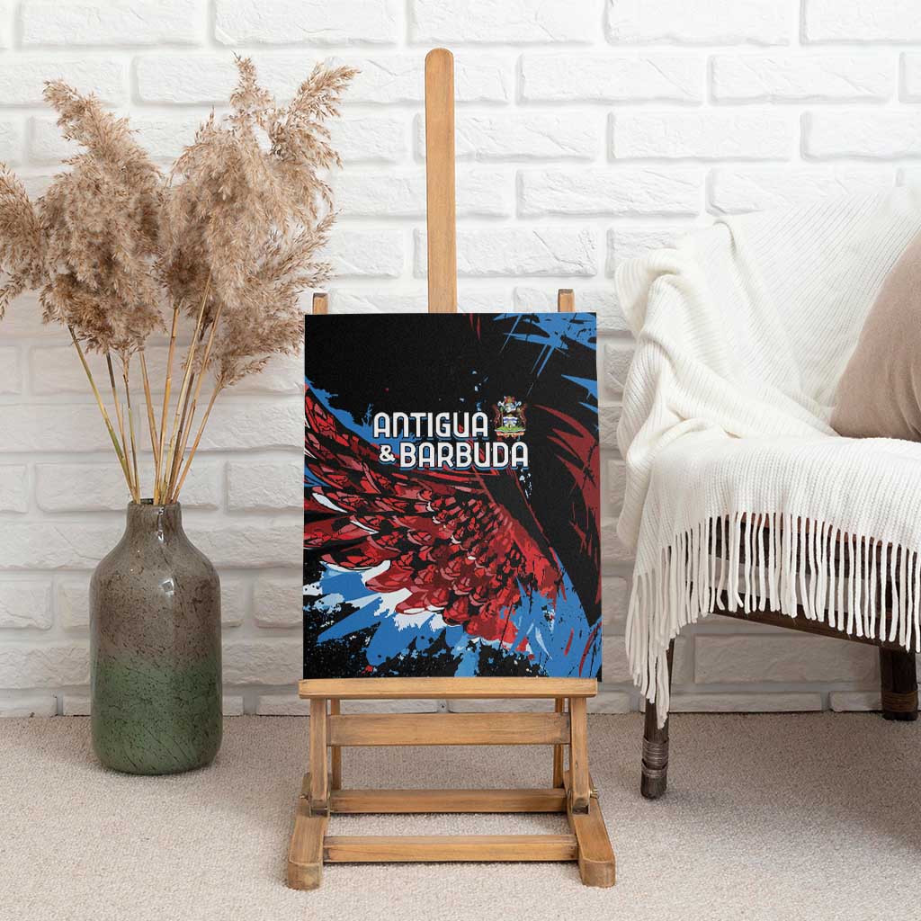 Afro-Antigua and Barbuda Cricket Canvas Wall Art Falcons Wings - Take Off - African Pride