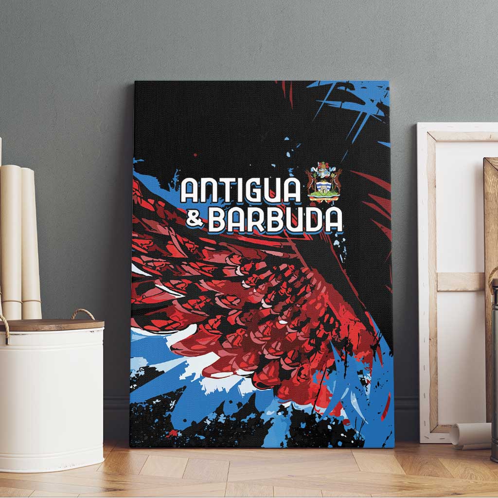 Afro-Antigua and Barbuda Cricket Canvas Wall Art Falcons Wings - Take Off - African Pride