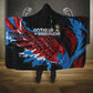 Afro-Antigua and Barbuda Cricket Hooded Blanket Falcons Wings - Take Off - African Pride