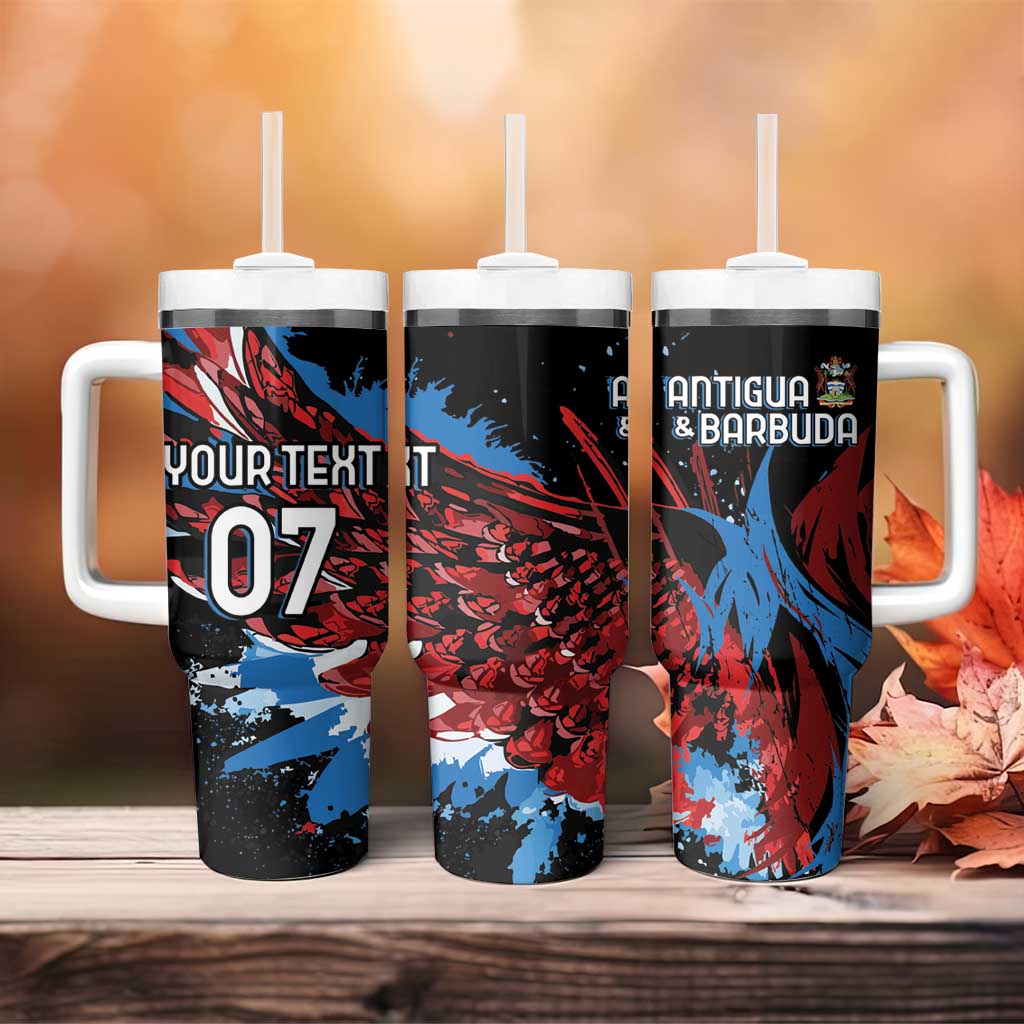 Afro-Antigua and Barbuda Cricket Custom Tumbler With Handle Falcons Wings - Take Off - African Pride
