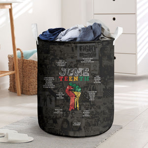 Juneteenth Black History Laundry Basket Inspirational Quotes Collage