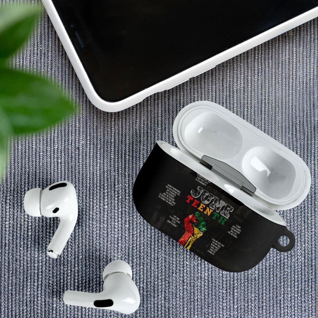 Juneteenth Black History AirPods Case Inspirational Quotes Collage