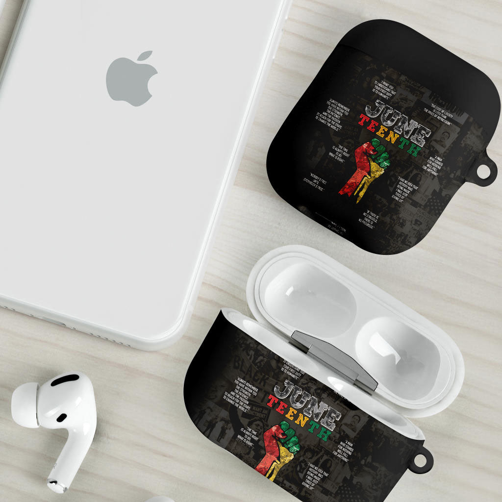 Juneteenth Black History AirPods Case Inspirational Quotes Collage