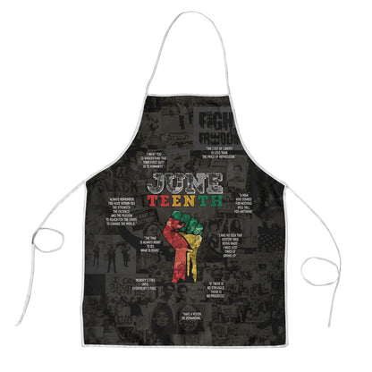 Juneteenth Black History Apron Inspirational Quotes Collage