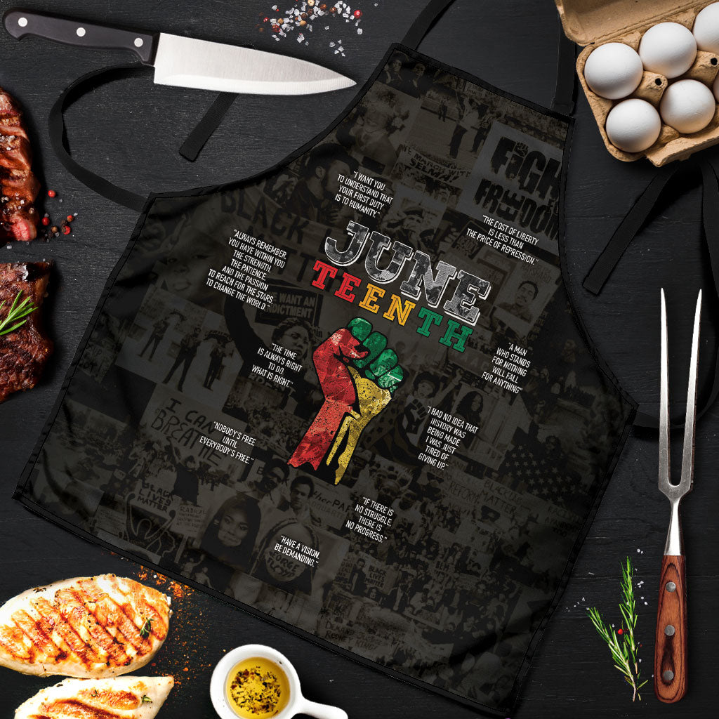 Juneteenth Black History Apron Inspirational Quotes Collage