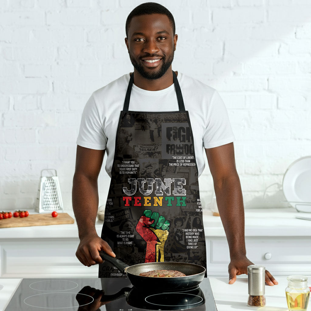 Juneteenth Black History Apron Inspirational Quotes Collage