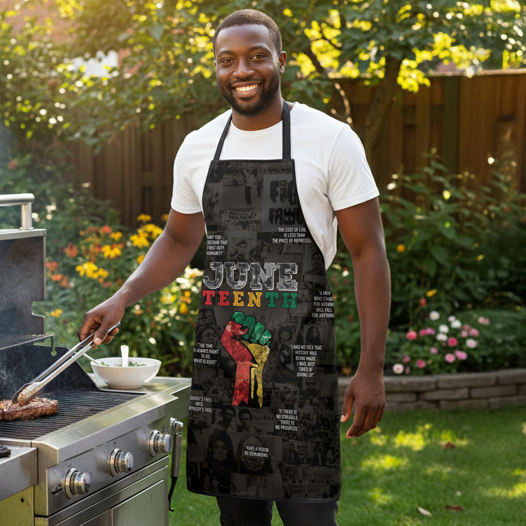 Juneteenth Black History Apron Inspirational Quotes Collage