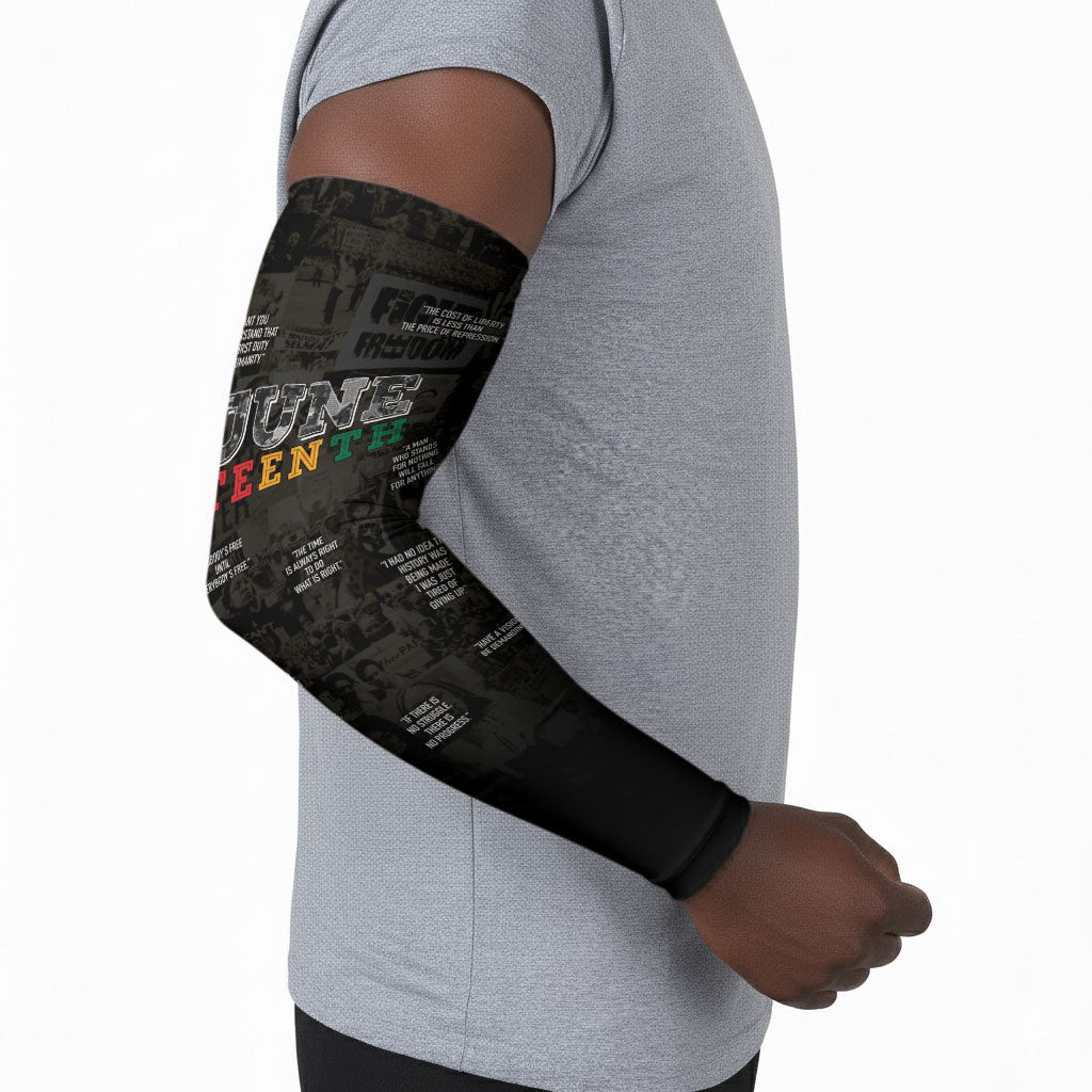 Juneteenth Black History Arm Sleeves Inspirational Quotes Collage