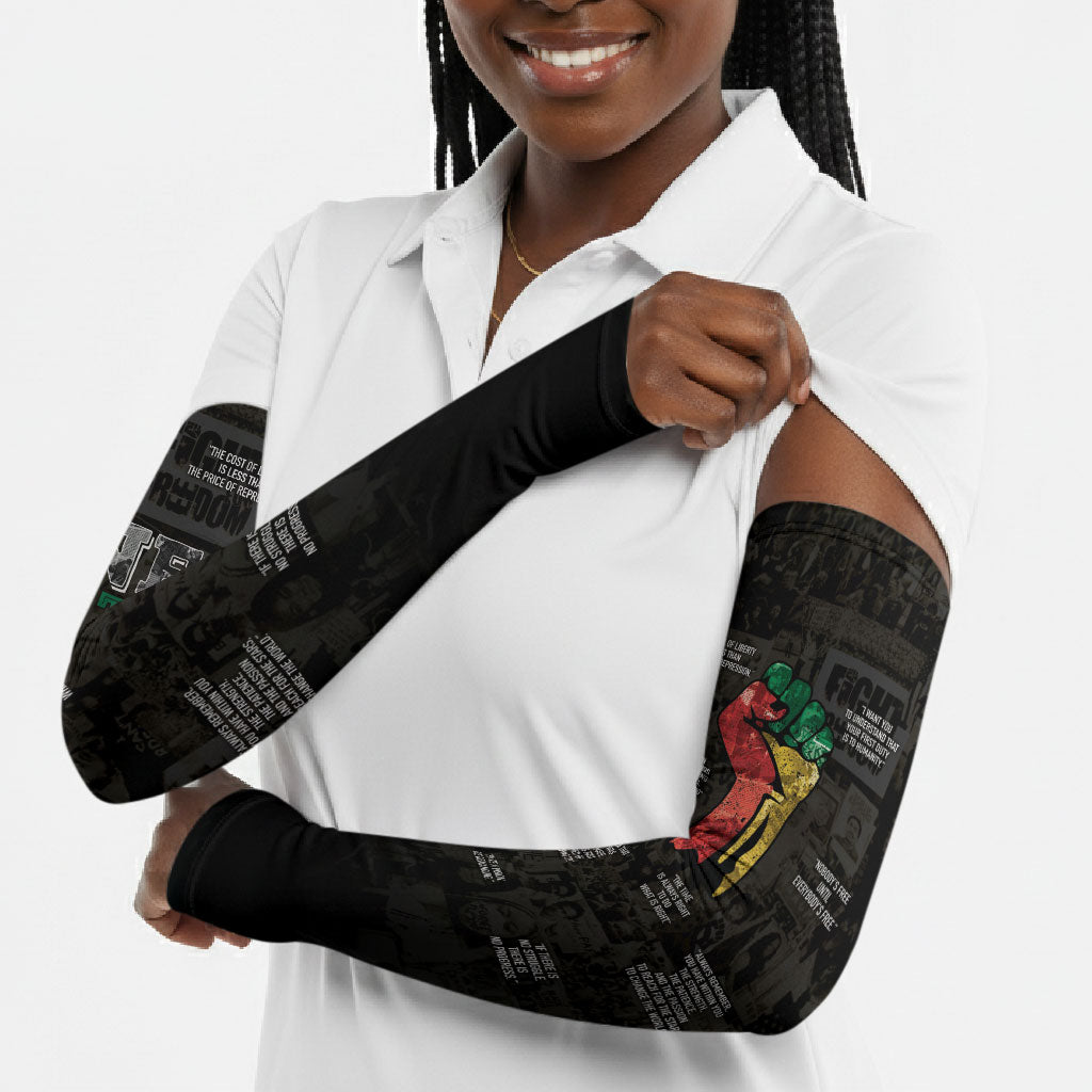 Juneteenth Black History Arm Sleeves Inspirational Quotes Collage