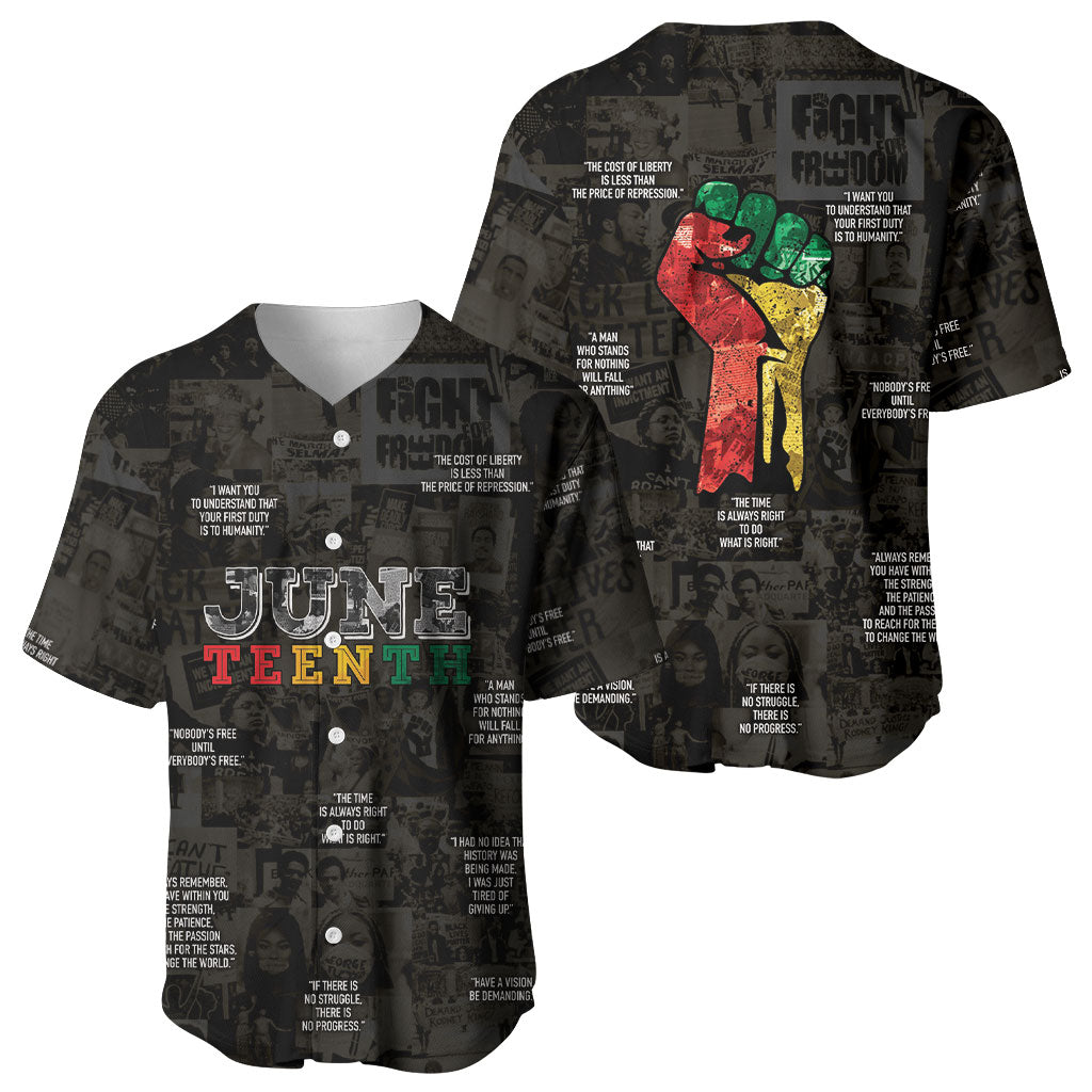 Juneteenth Black History Baseball Jersey Inspirational Quotes Collage