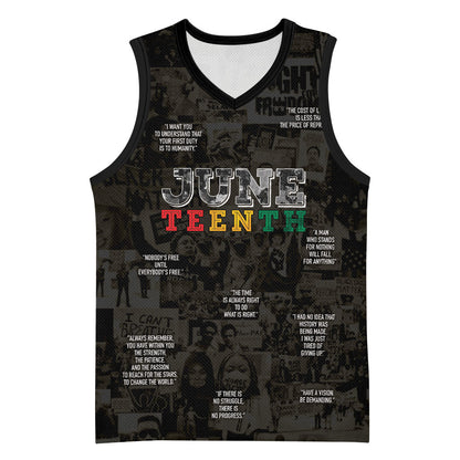 Juneteenth Black History Basketball Jersey Inspirational Quotes Collage