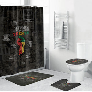 Juneteenth Black History Bathroom Set Inspirational Quotes Collage