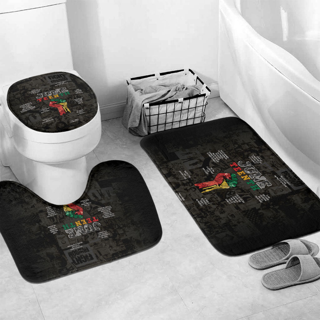 Juneteenth Black History Bathroom Set Inspirational Quotes Collage