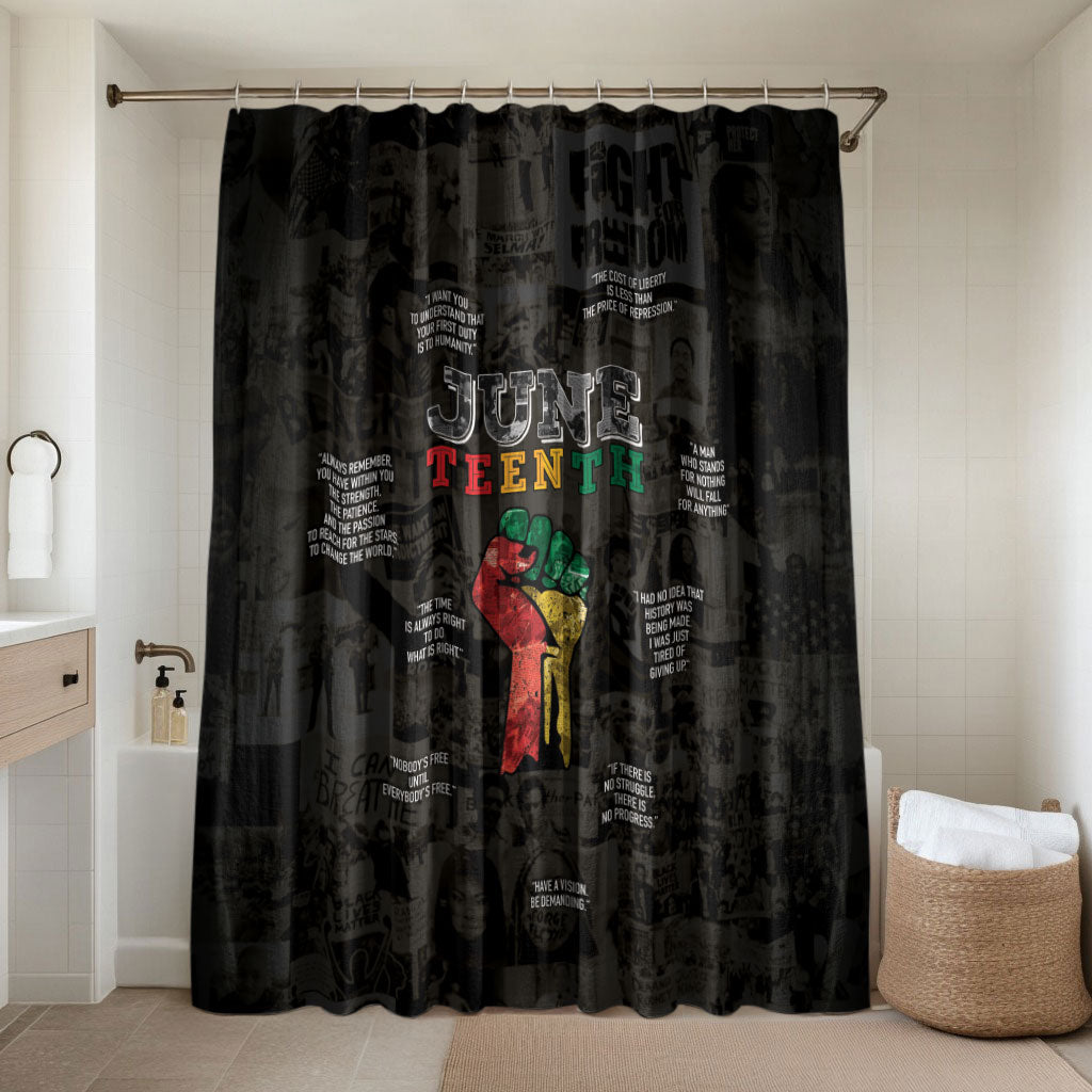Juneteenth Black History Bathroom Set Inspirational Quotes Collage