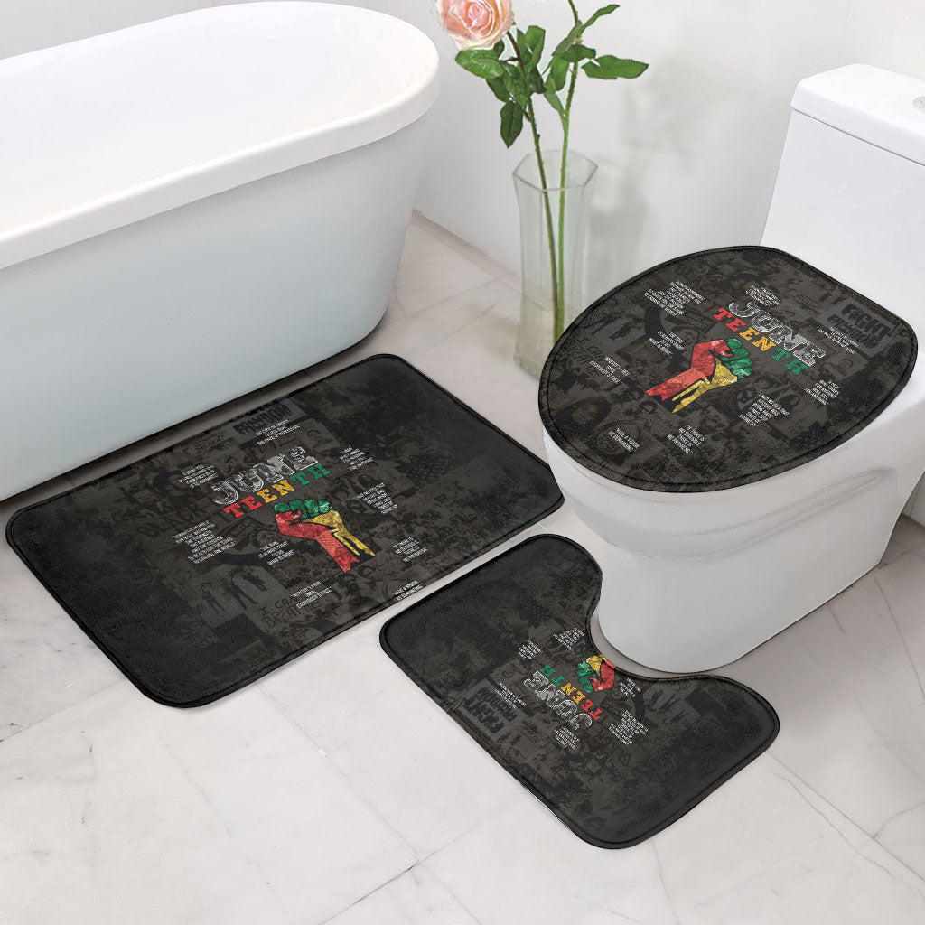 Juneteenth Black History Bathroom Set Inspirational Quotes Collage