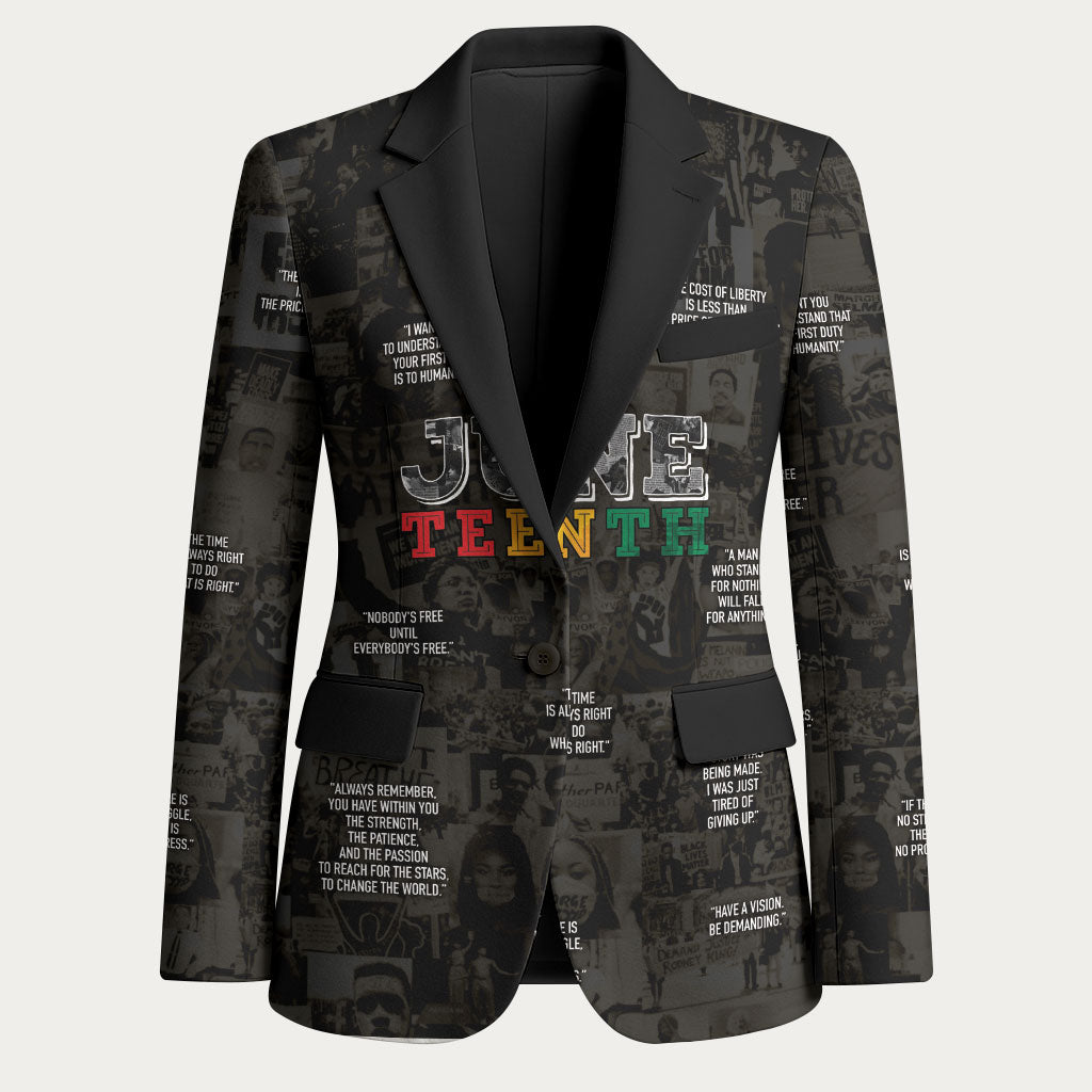 Juneteenth Black History Blazer Inspirational Quotes Collage