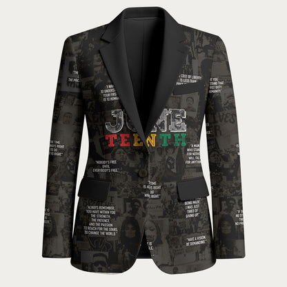 Juneteenth Black History Blazer Inspirational Quotes Collage