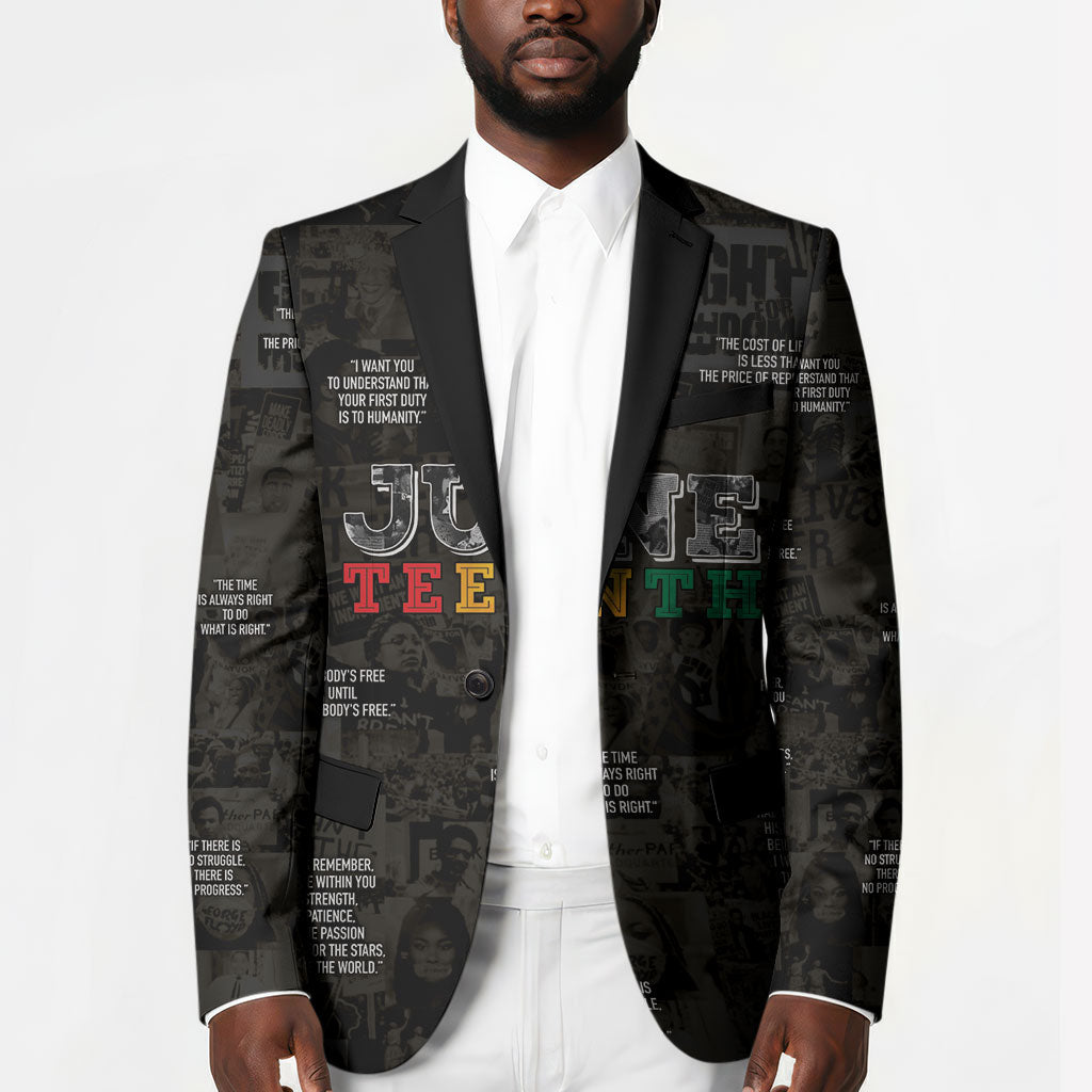 Juneteenth Black History Blazer Inspirational Quotes Collage