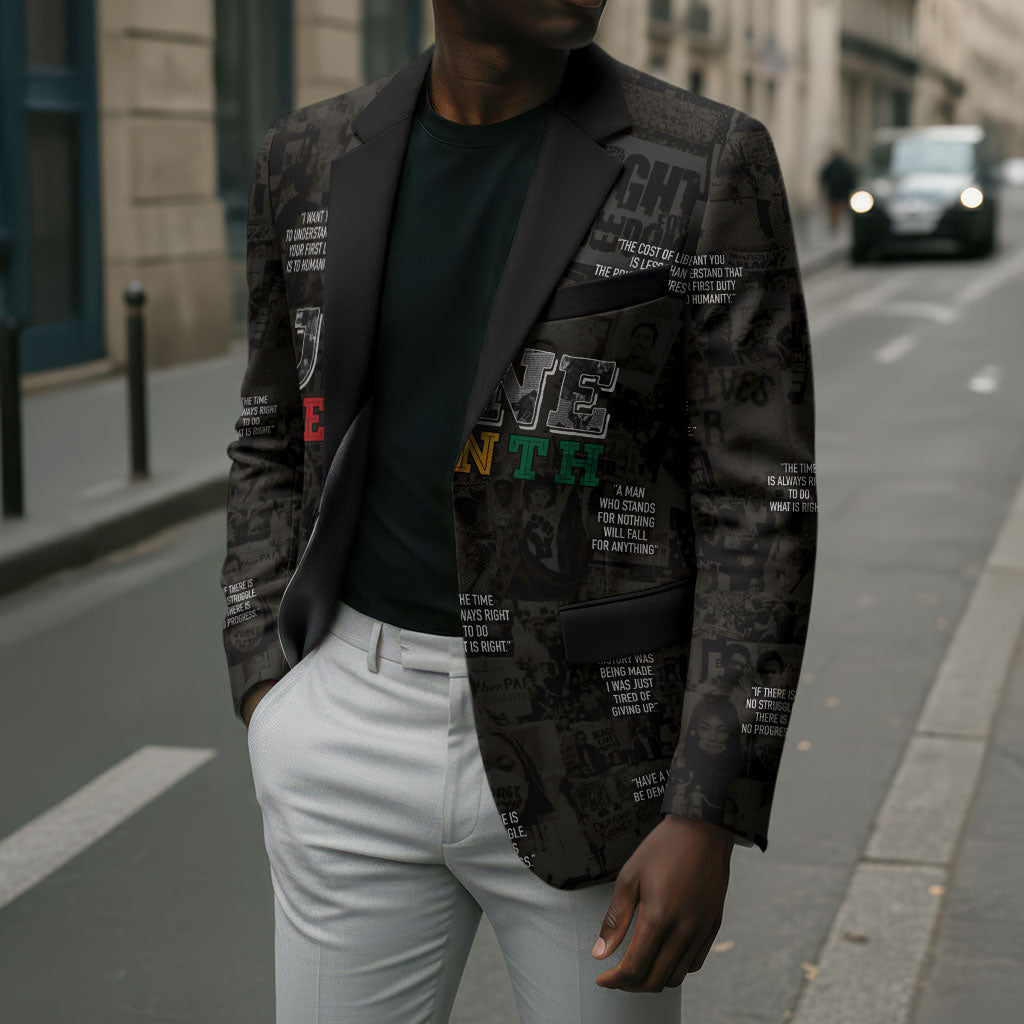 Juneteenth Black History Blazer Inspirational Quotes Collage
