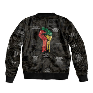 Juneteenth Black History Bomber Jacket Inspirational Quotes Collage