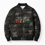 Juneteenth Black History Bomber Puffer Jacket Inspirational Quotes Collage