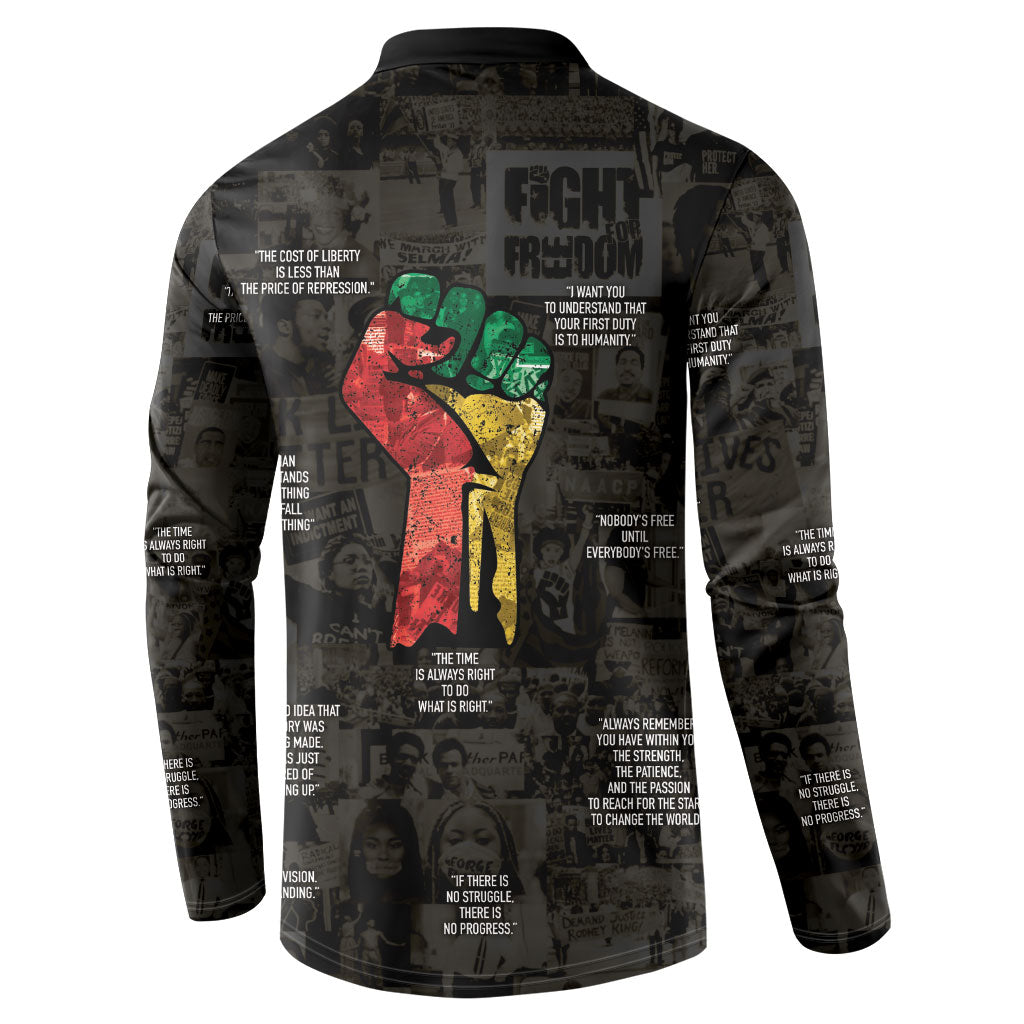 Juneteenth Black History Button Sweatshirt Inspirational Quotes Collage