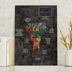 Juneteenth Black History Canvas Wall Art Inspirational Quotes Collage