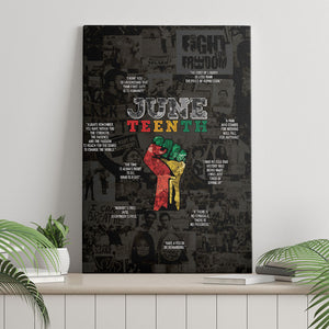 Juneteenth Black History Canvas Wall Art Inspirational Quotes Collage
