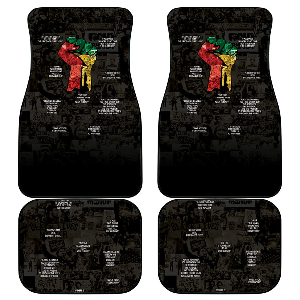 Juneteenth Black History Car Mats Inspirational Quotes Collage