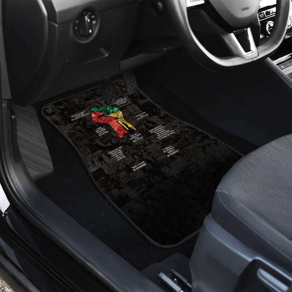 Juneteenth Black History Car Mats Inspirational Quotes Collage