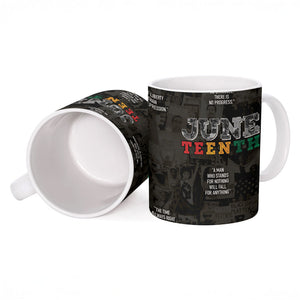 Juneteenth Black History Ceramic Mug Inspirational Quotes Collage
