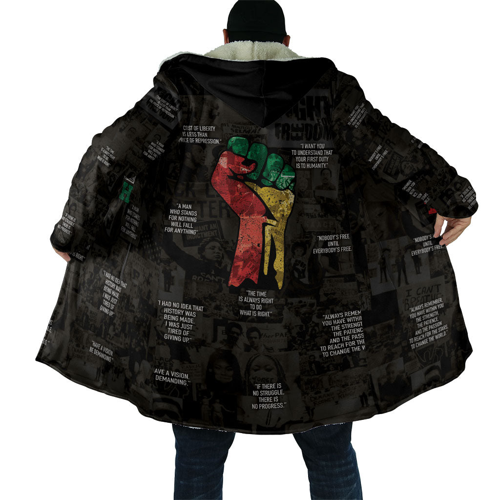 Juneteenth Black History Cloak Inspirational Quotes Collage