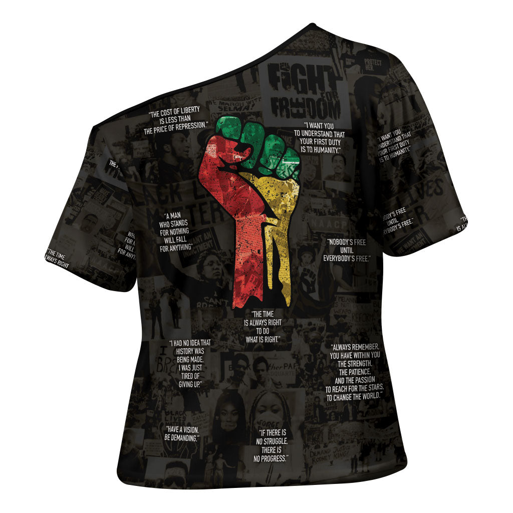 Juneteenth Black History Cross Shoulder Shirt Inspirational Quotes Collage