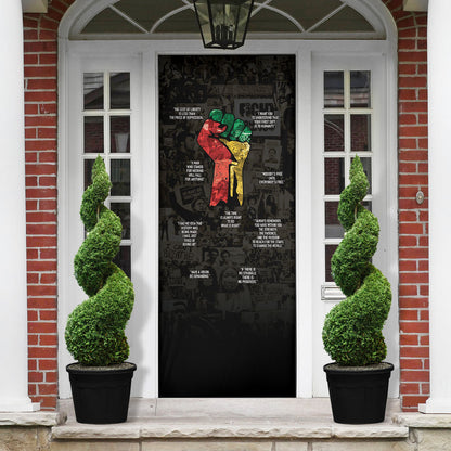 Juneteenth Black History Door Cover Inspirational Quotes Collage
