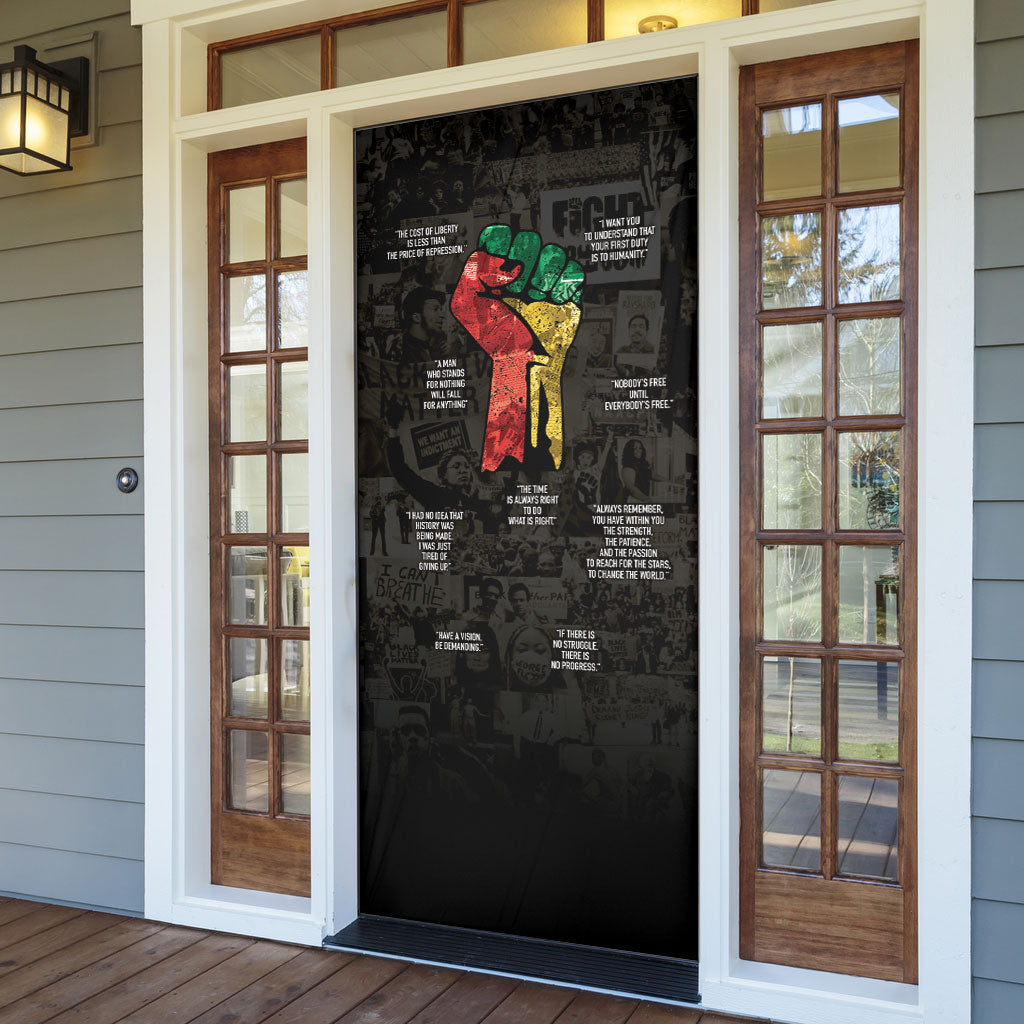 Juneteenth Black History Door Cover Inspirational Quotes Collage