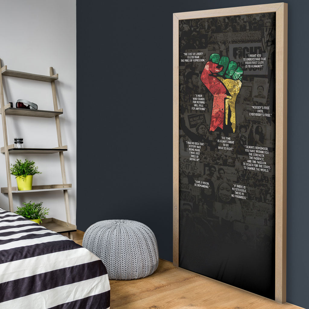Juneteenth Black History Door Cover Inspirational Quotes Collage