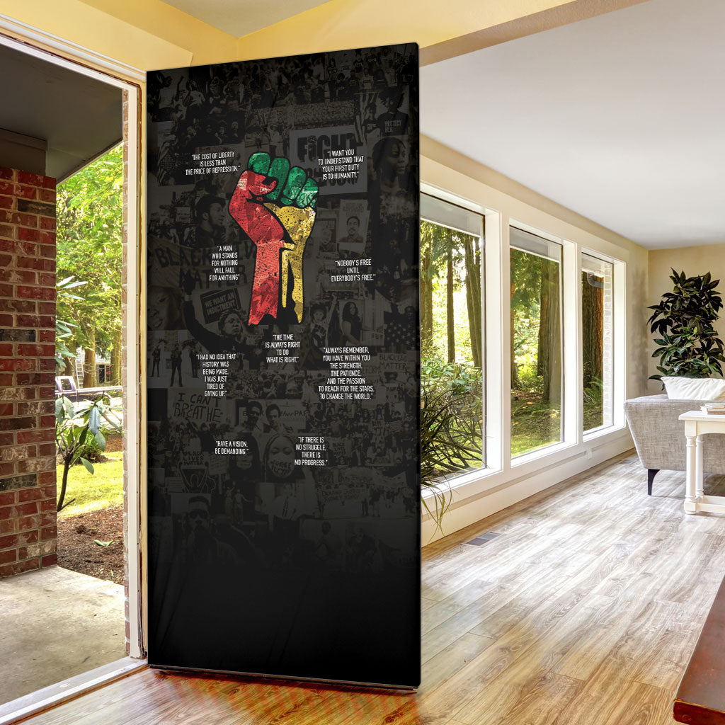 Juneteenth Black History Door Cover Inspirational Quotes Collage