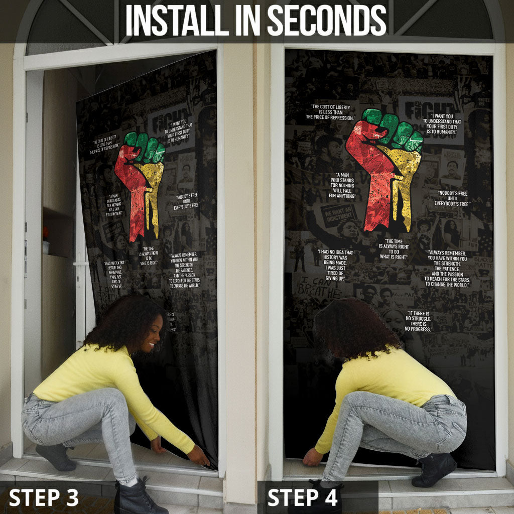 Juneteenth Black History Door Cover Inspirational Quotes Collage
