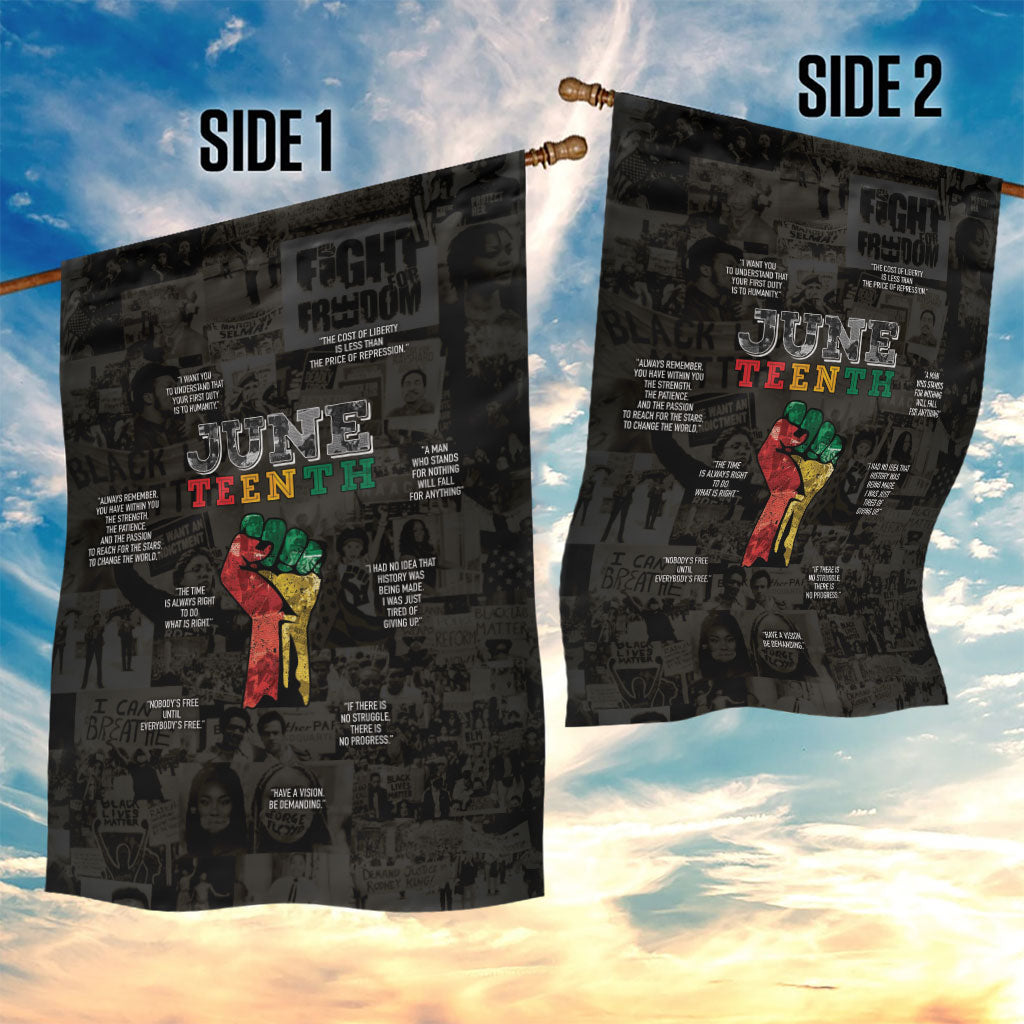 Juneteenth Black History Garden Flag Inspirational Quotes Collage