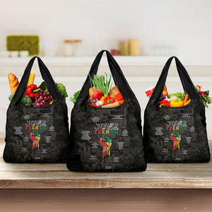 Juneteenth Black History Grocery Bag Inspirational Quotes Collage